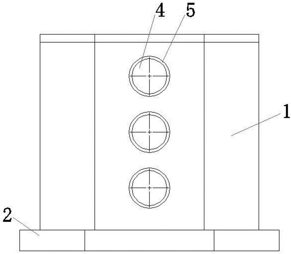 Embedded junction box for buildings and construction method of embedded junction box