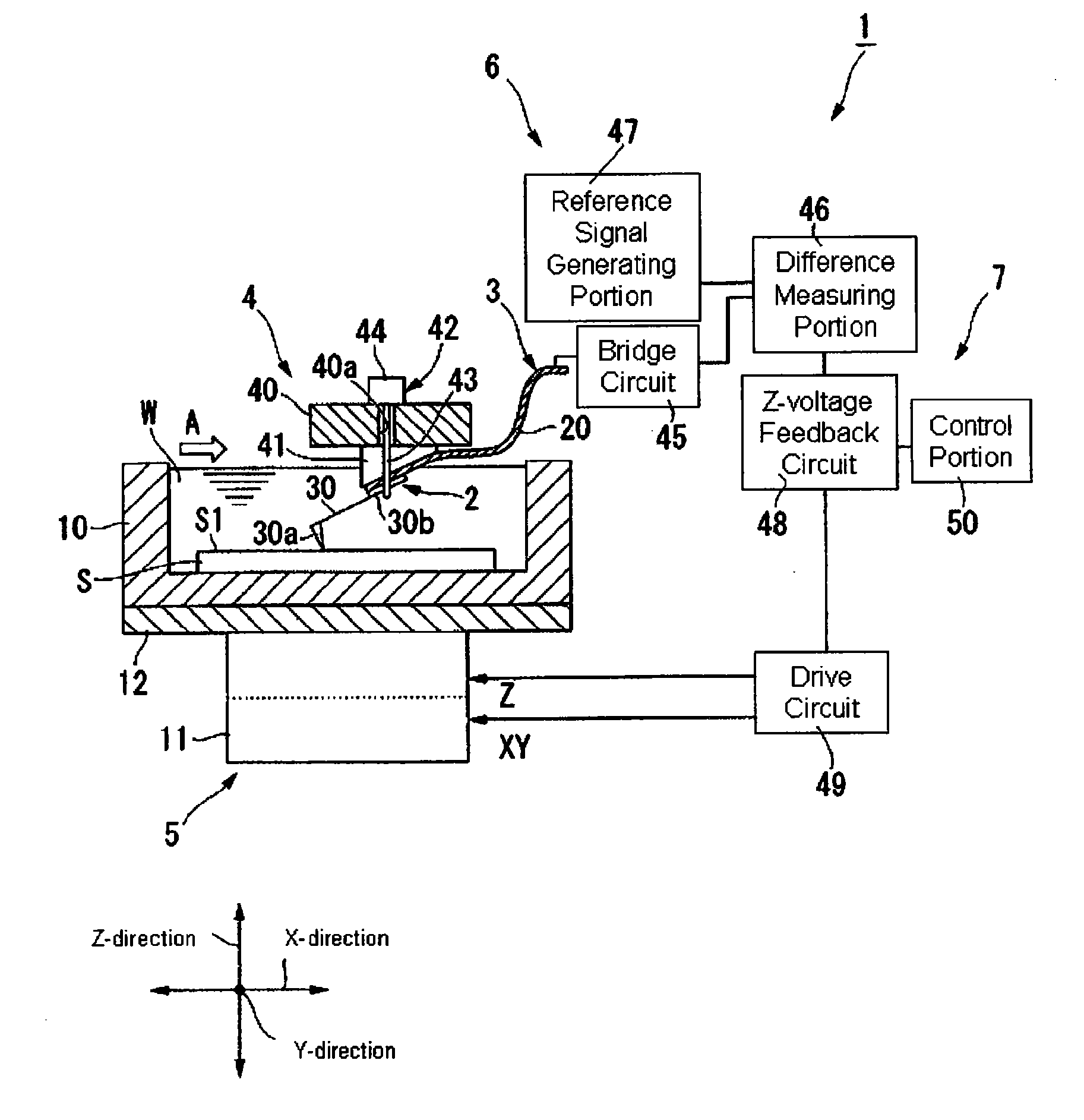 Sensor for observations in liquid environments and observation apparatus for use in liquid environments