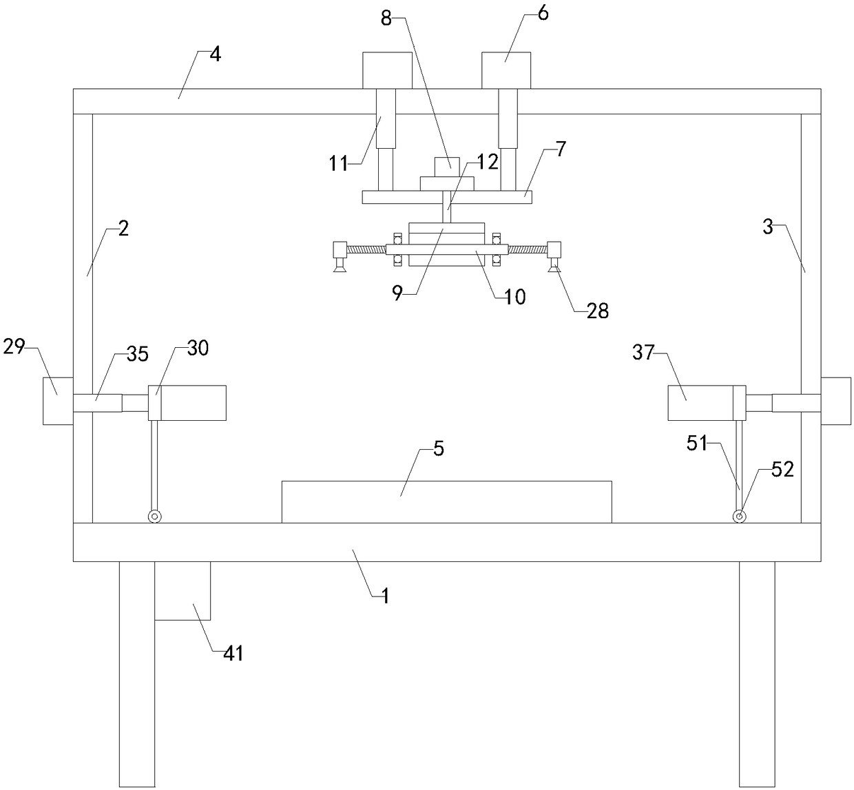 Substrate edge polishing device for liquid crystal display module production