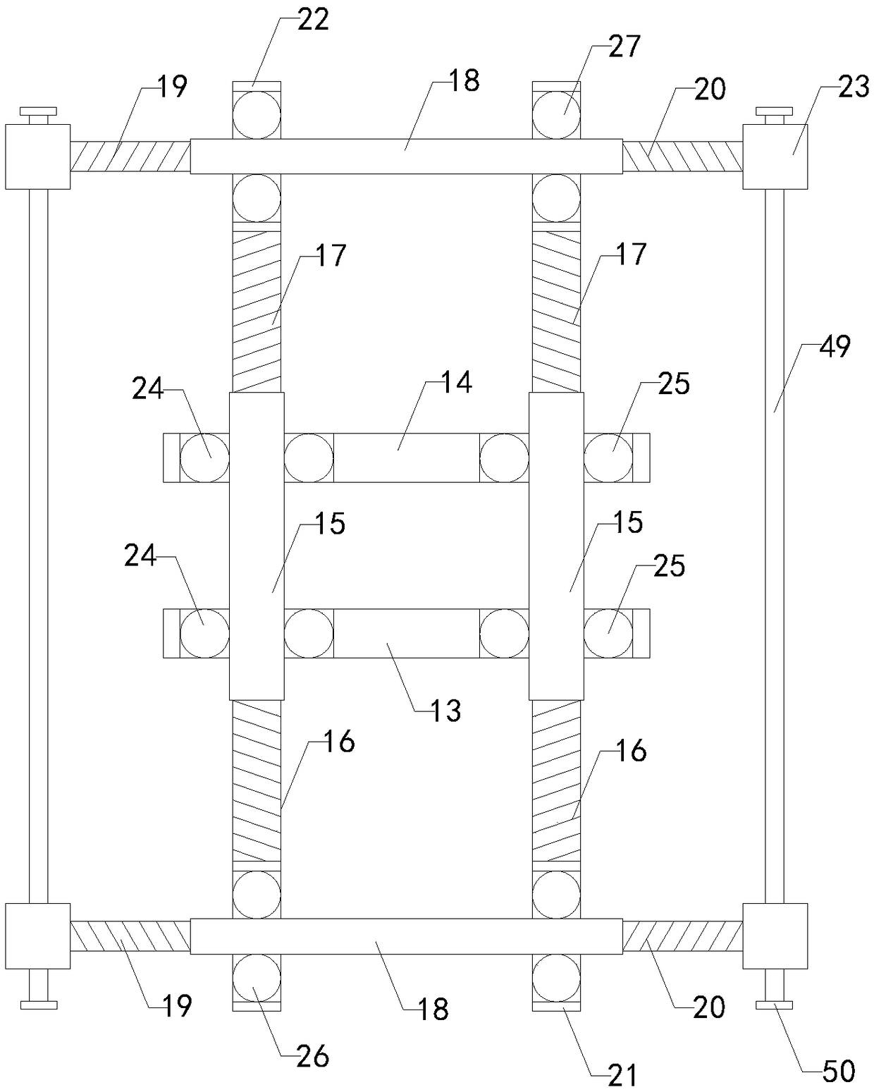 Substrate edge polishing device for liquid crystal display module production