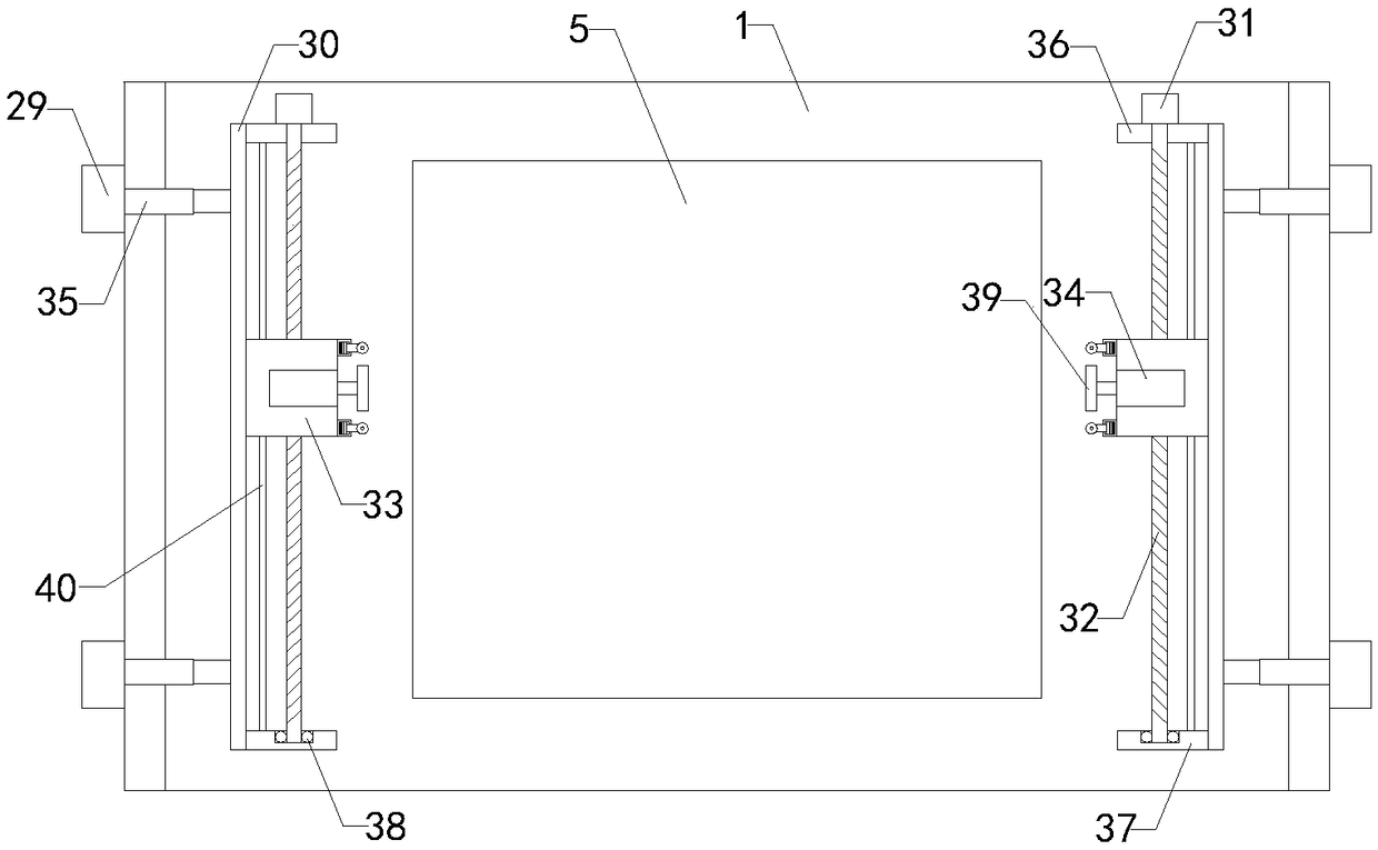 Substrate edge polishing device for liquid crystal display module production