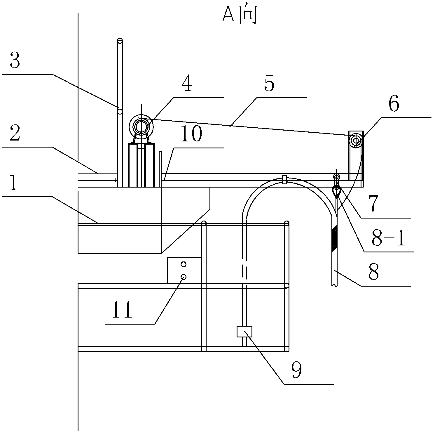 Electro-hydraulic grab bucket mechanism for portal crane