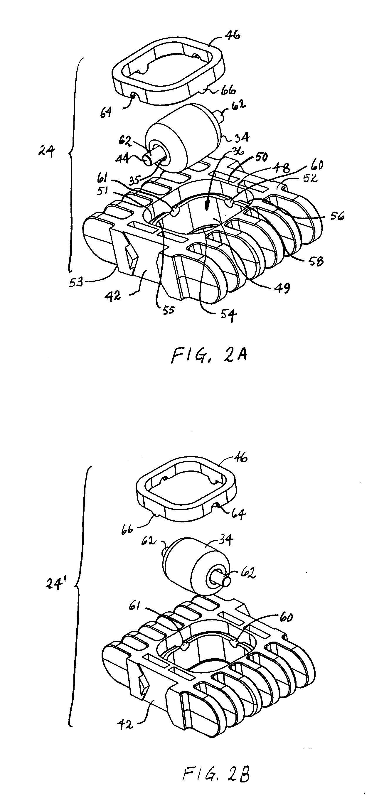 Conveyor belt modules with embedded rollers retained in the modules and associated method