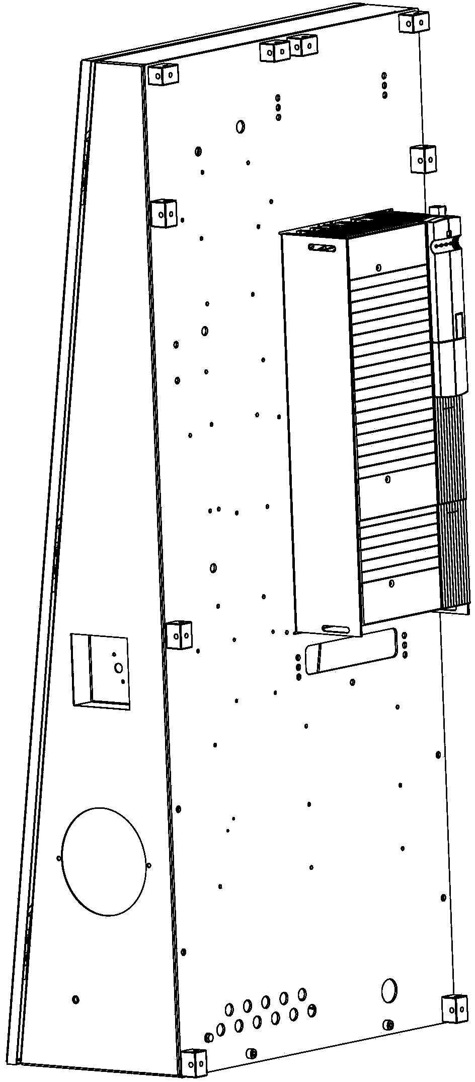 Anti-fiber aeration-cooling device for frequency converter of two-for-one twister