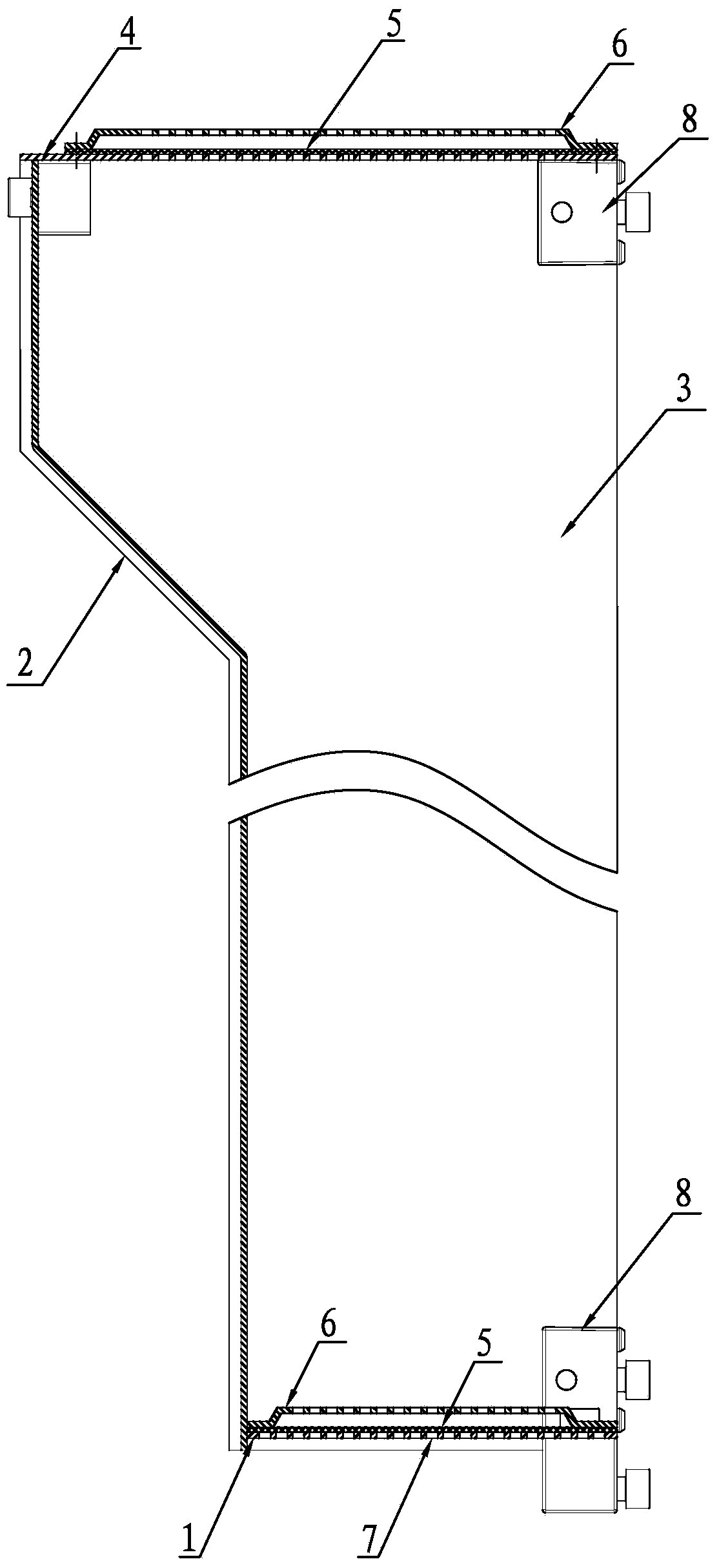 Anti-fiber aeration-cooling device for frequency converter of two-for-one twister