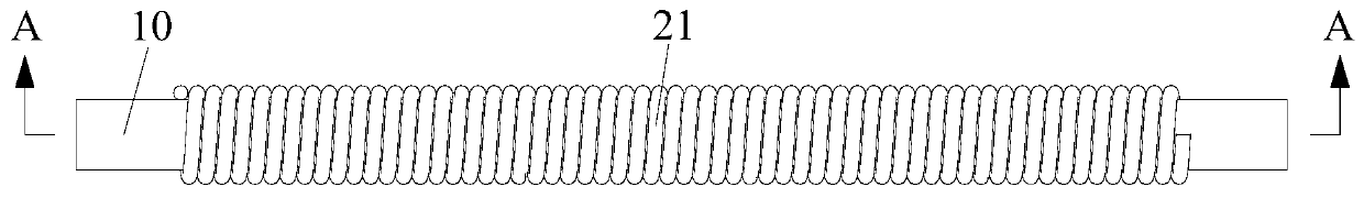 Electromagnetic heating device, fluid pipeline and temperature adjusting equipment