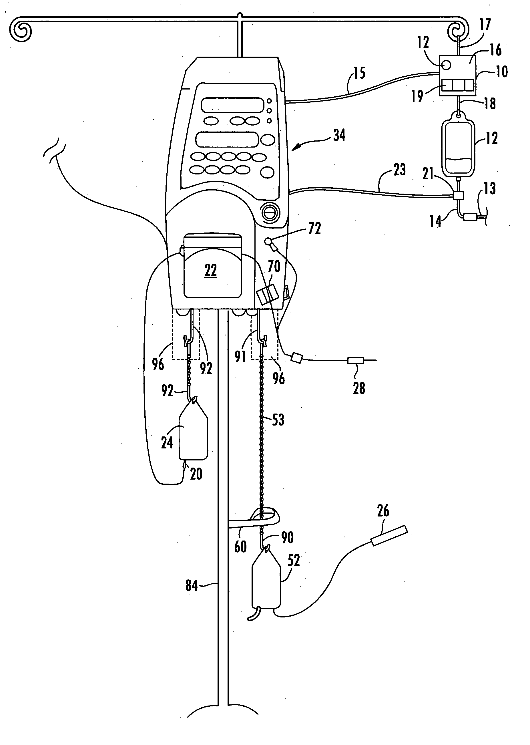 Patient hydration/fluid administration system and method