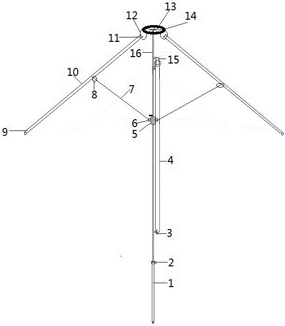 Crop anti-hail umbrella