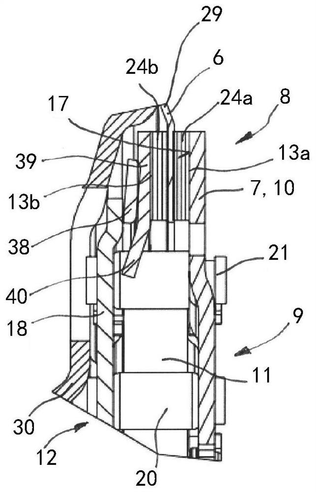 Damping unit with torque limiter arranged between spring damper and centrifugal pendulum