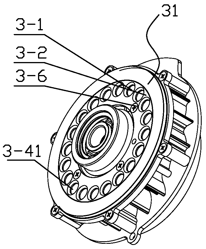 An oil-free scroll air compressor