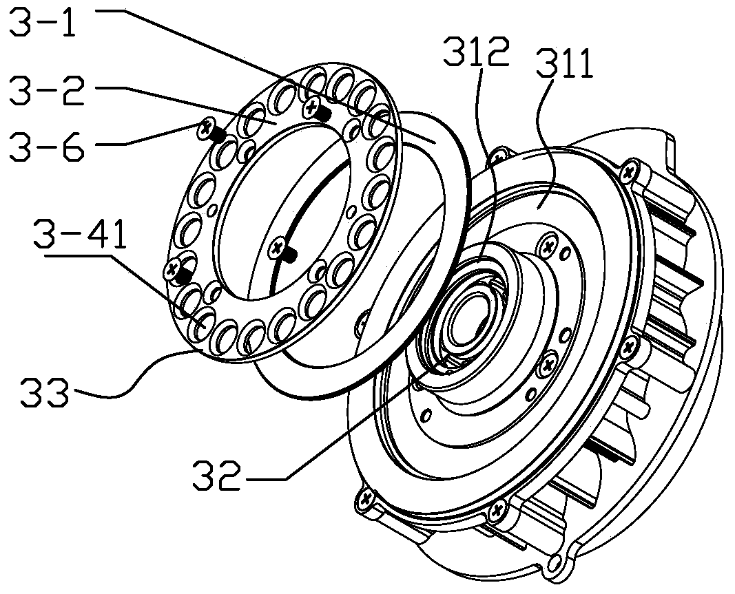 An oil-free scroll air compressor