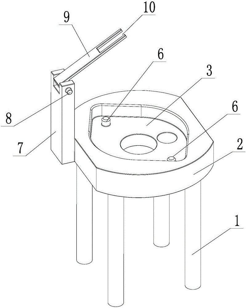 Motor shell barcode positioning pasting device