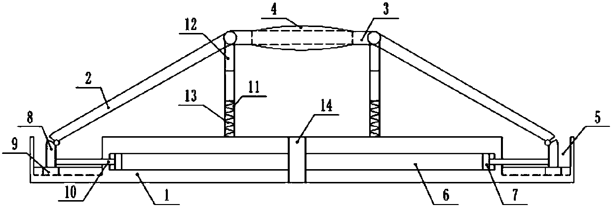 Windproof photovoltaic module bracket