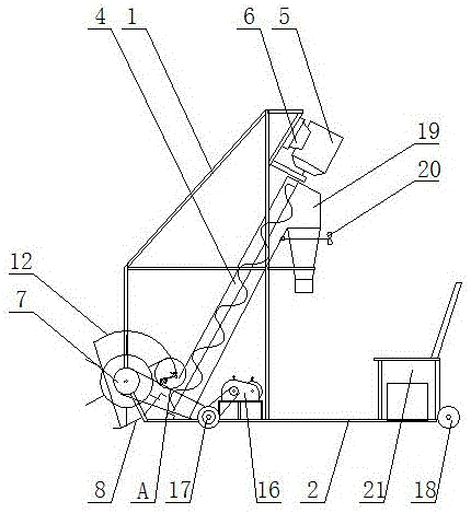 Grain Harvesting Device for Drying Field