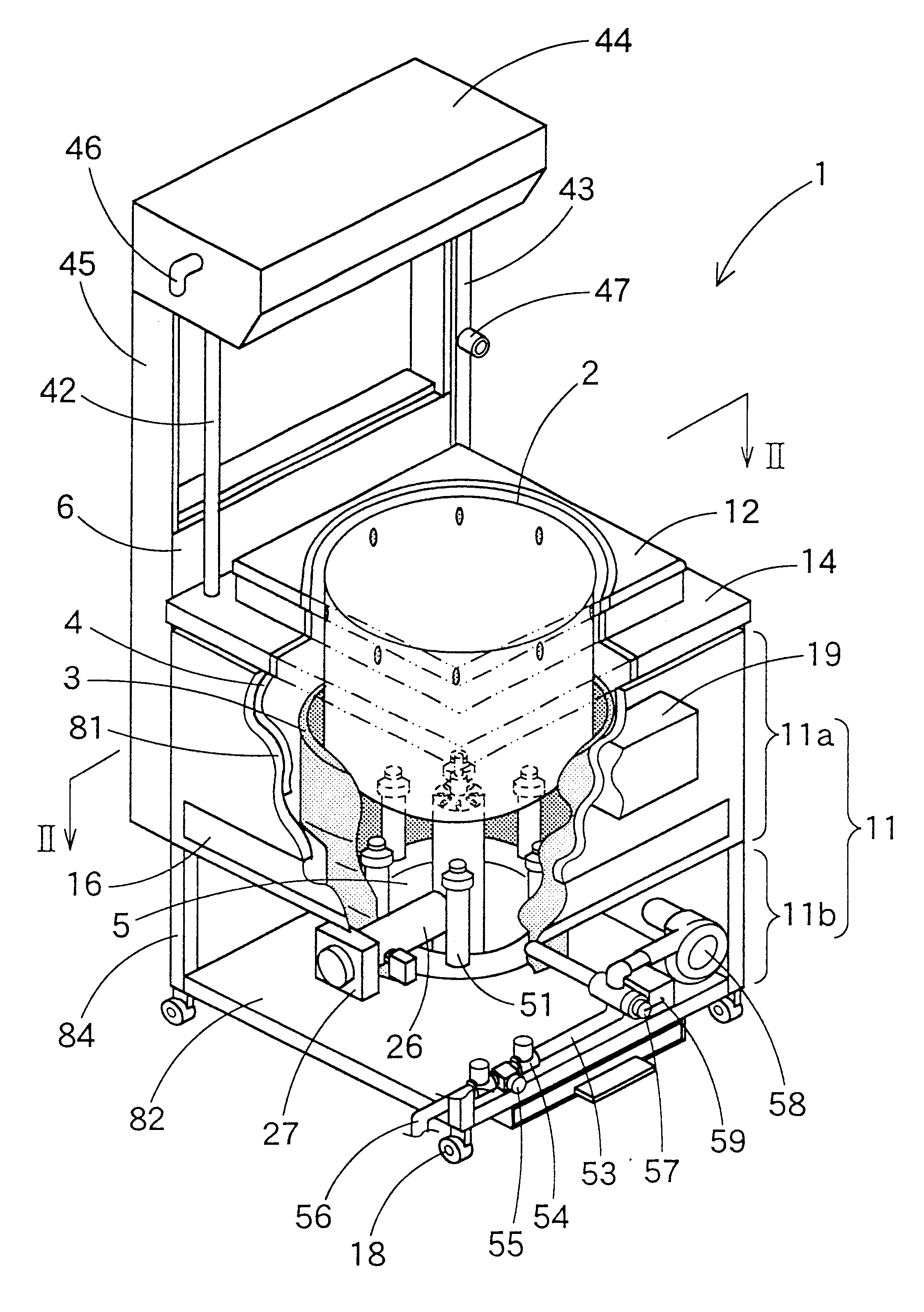 Waste incineration machine