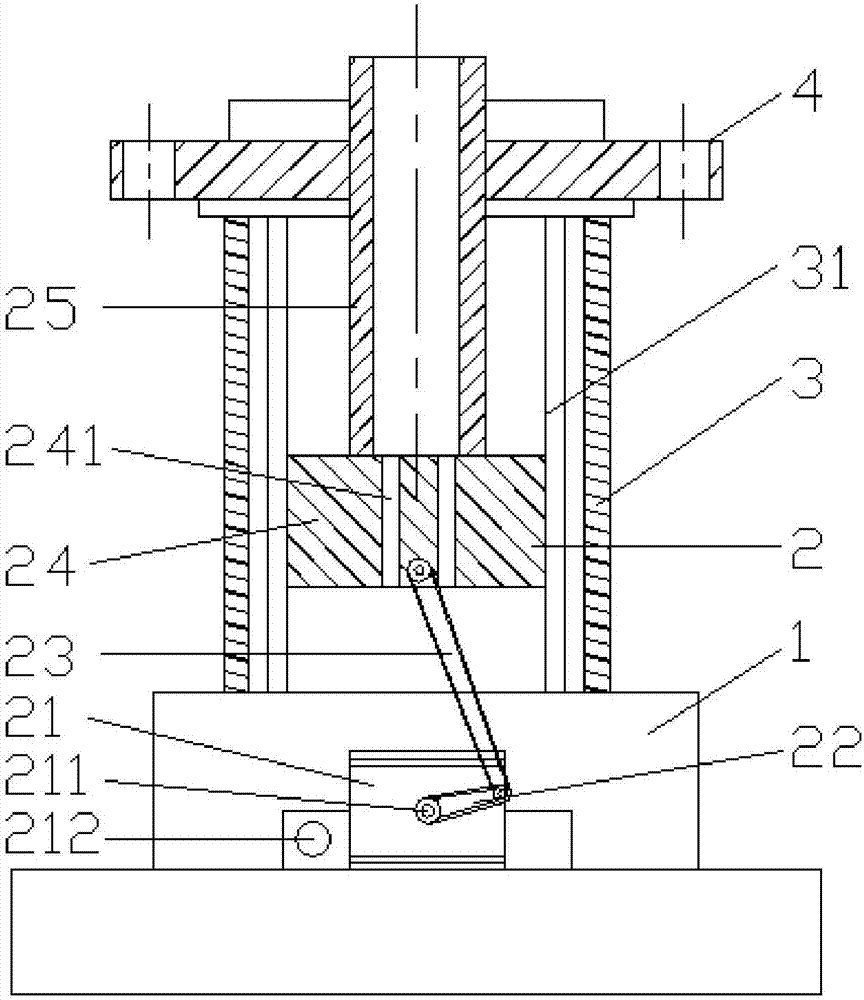 Waste material pushing device used for seamless pipe material perforating machine