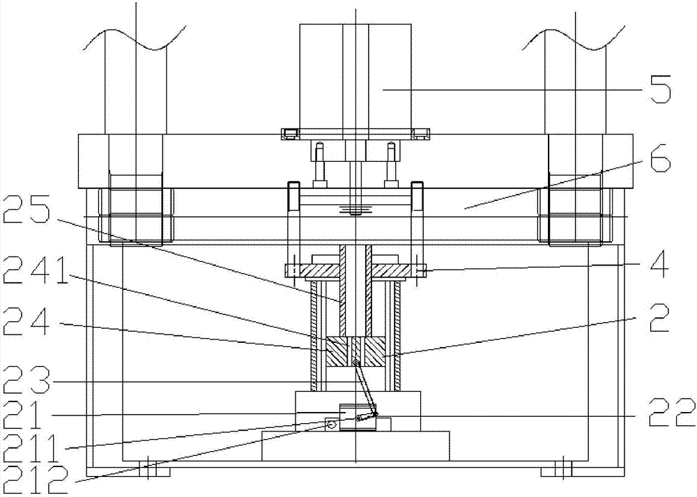 Waste material pushing device used for seamless pipe material perforating machine