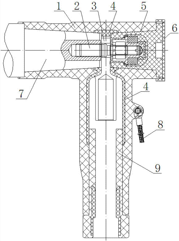 Separable connector used for intelligent power grid monitoring system