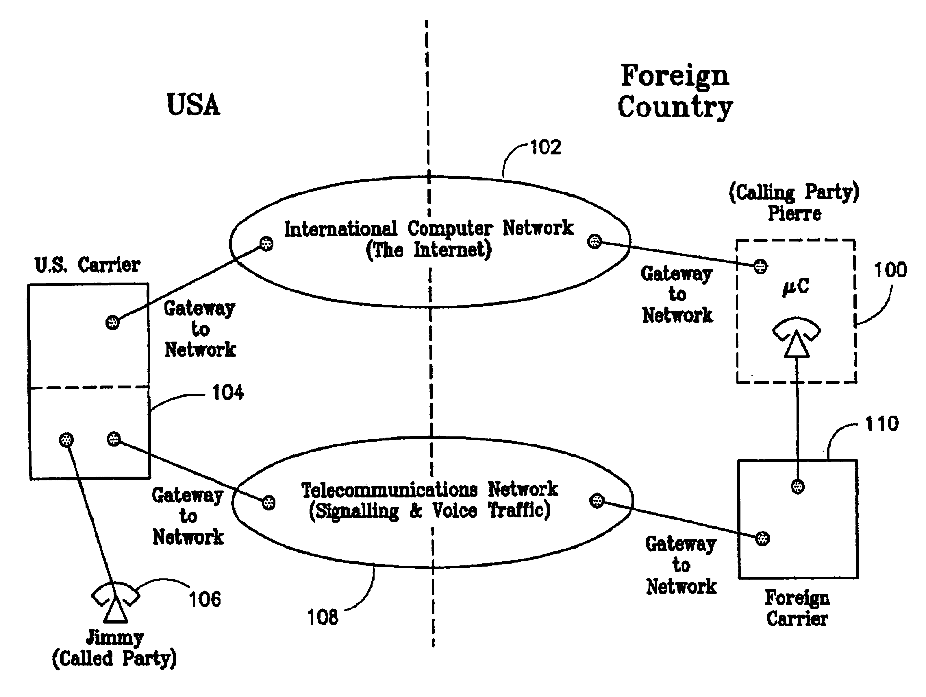 Reverse call origination via a packet switched network