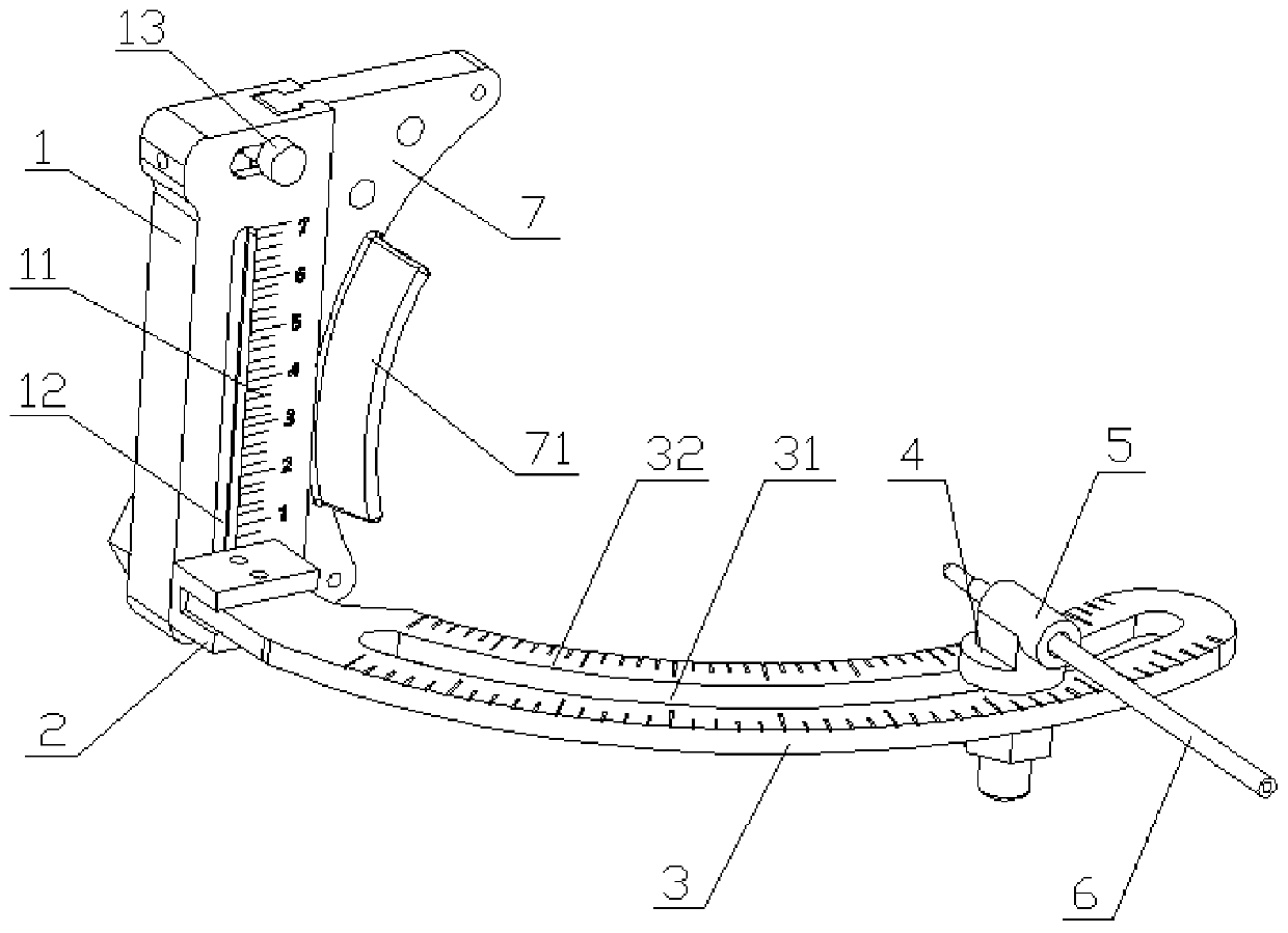 Brain focus target puncture positioning method and puncture positioning device thereof