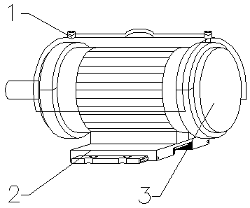 A dust-proof protection device for rare earth permanent magnet synchronous motor