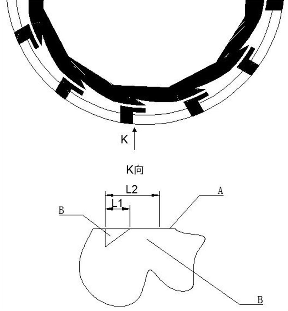 Liquid film lubrication zero-leakage mechanical seal with double rows of grooves