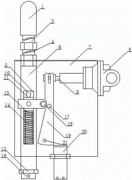 Touch-type automatic control device system of medium roasting oven