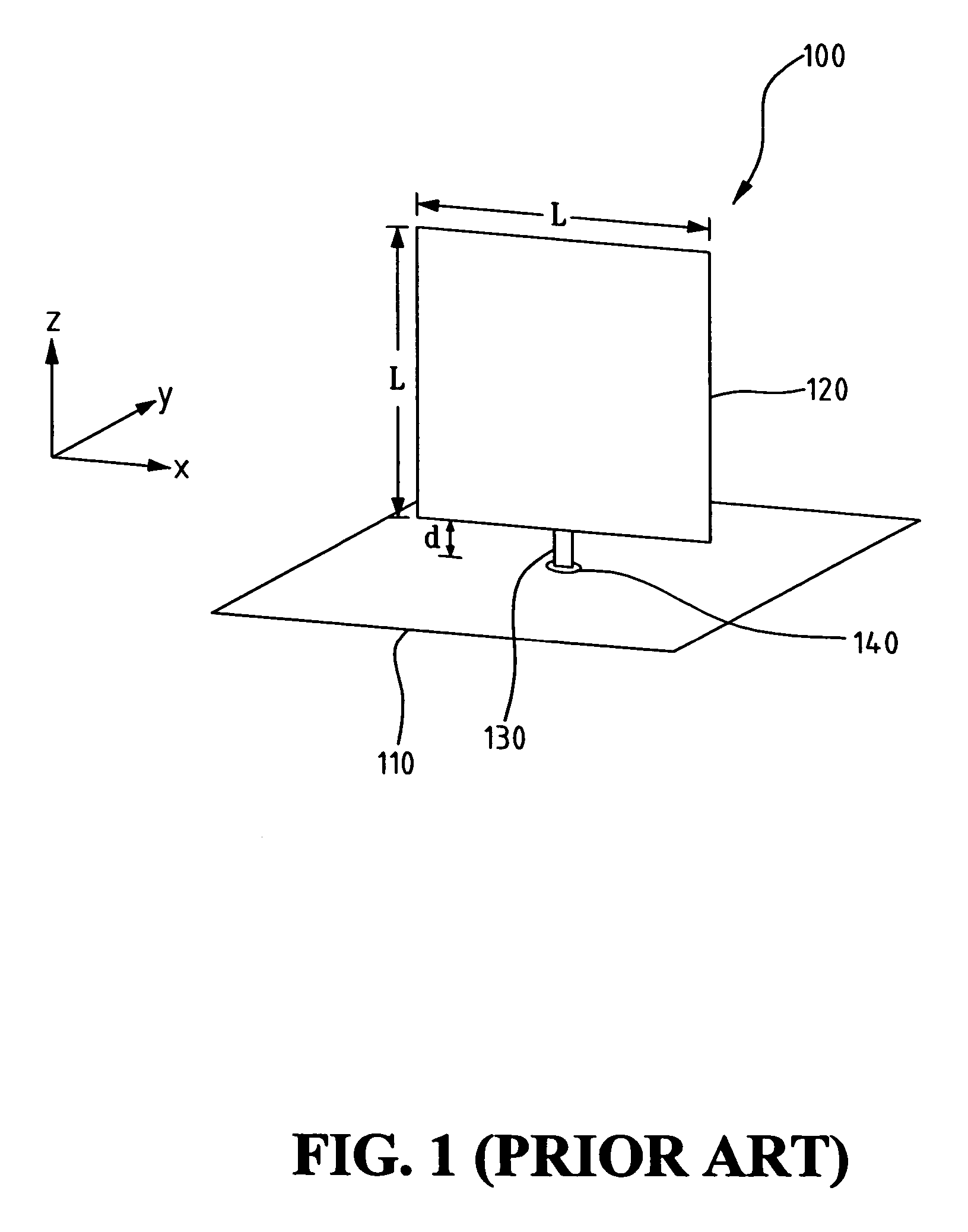 Planar monopole antenna