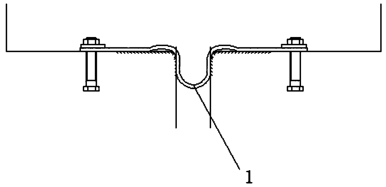 Two-way stretchable rubber water-stop sheet used at the intersection of bridge expansion joints and settlement joints and its construction method