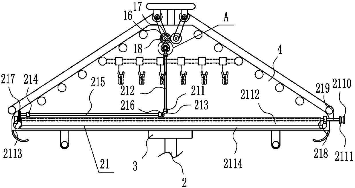 Clothes airing device for smart home