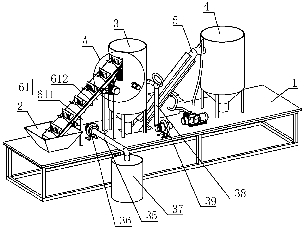 Feeding system for polyester slices