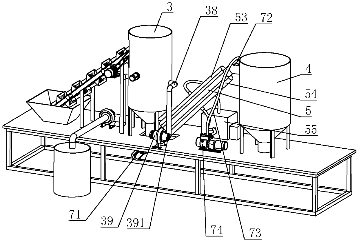 Feeding system for polyester slices