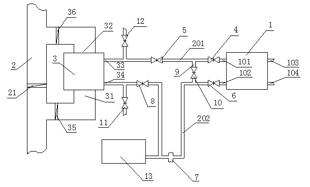 Waste gas afterheat recovery system