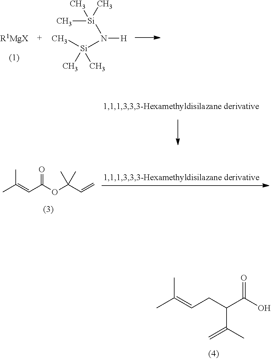 Processes for preparing 2-isopropenyl-5-methyl-4-hexenoic acid, 2-isopropenyl-5-methyl-4-hexen-1-ol, and a carboxylate ester thereof