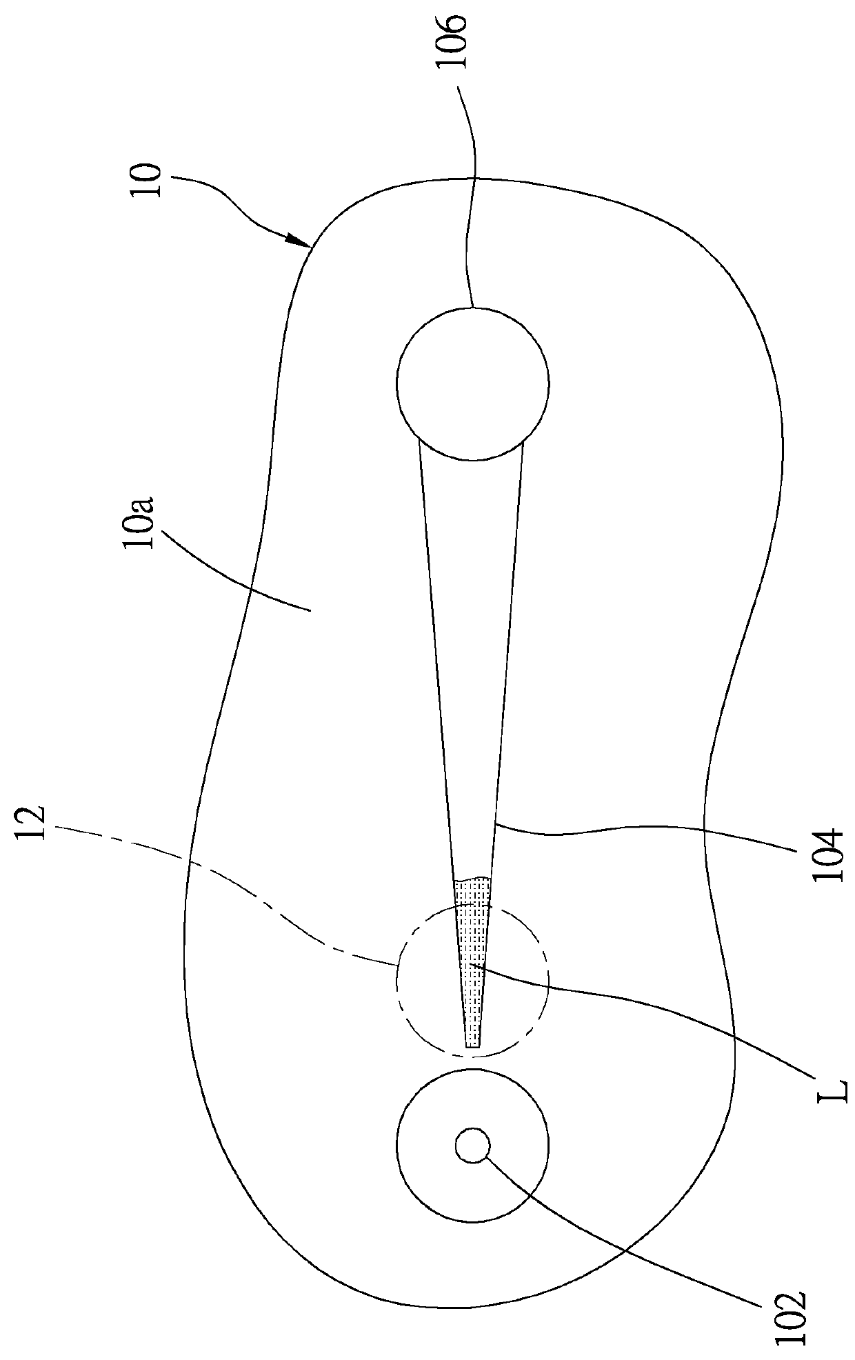 Plug member of gas valve