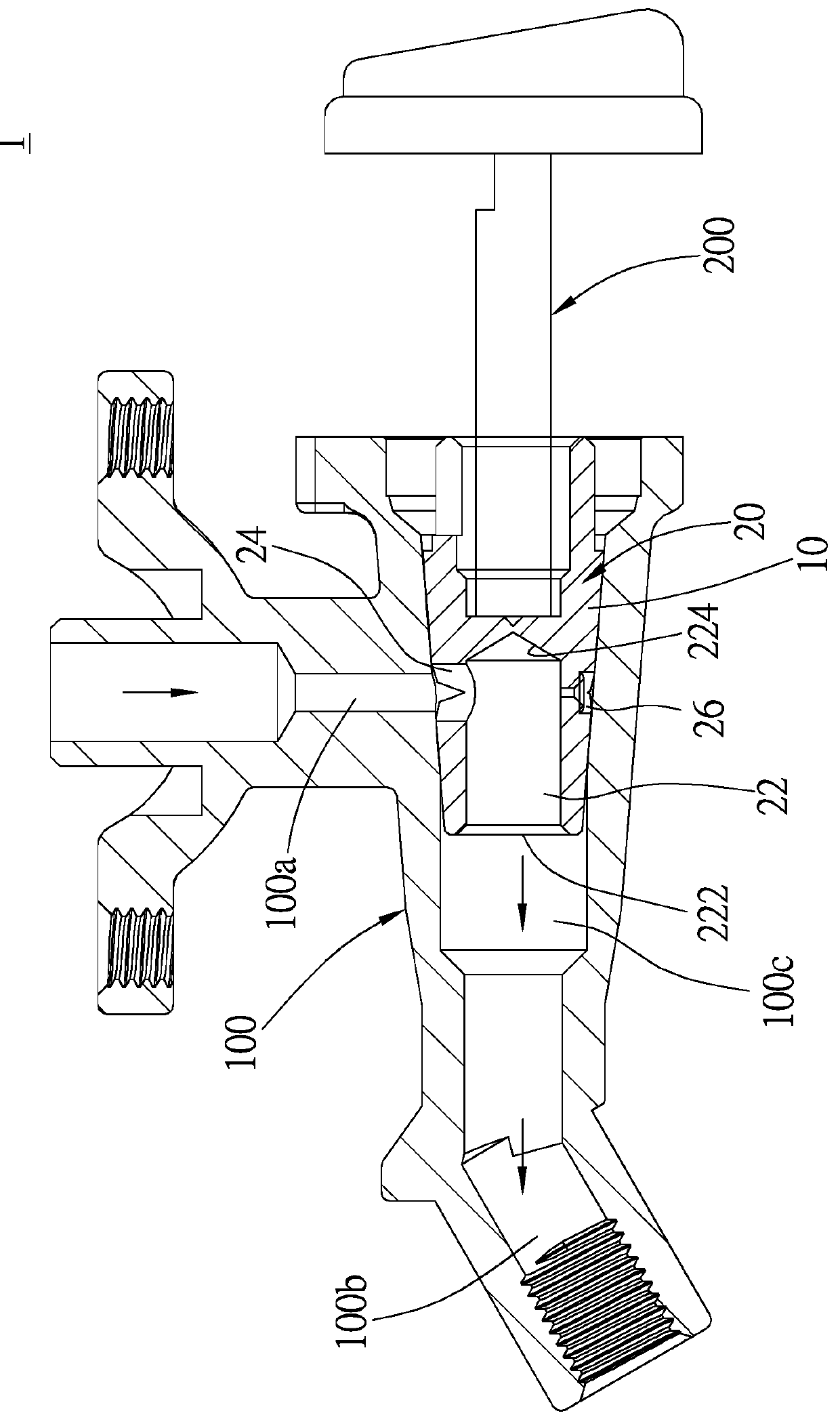 Plug member of gas valve