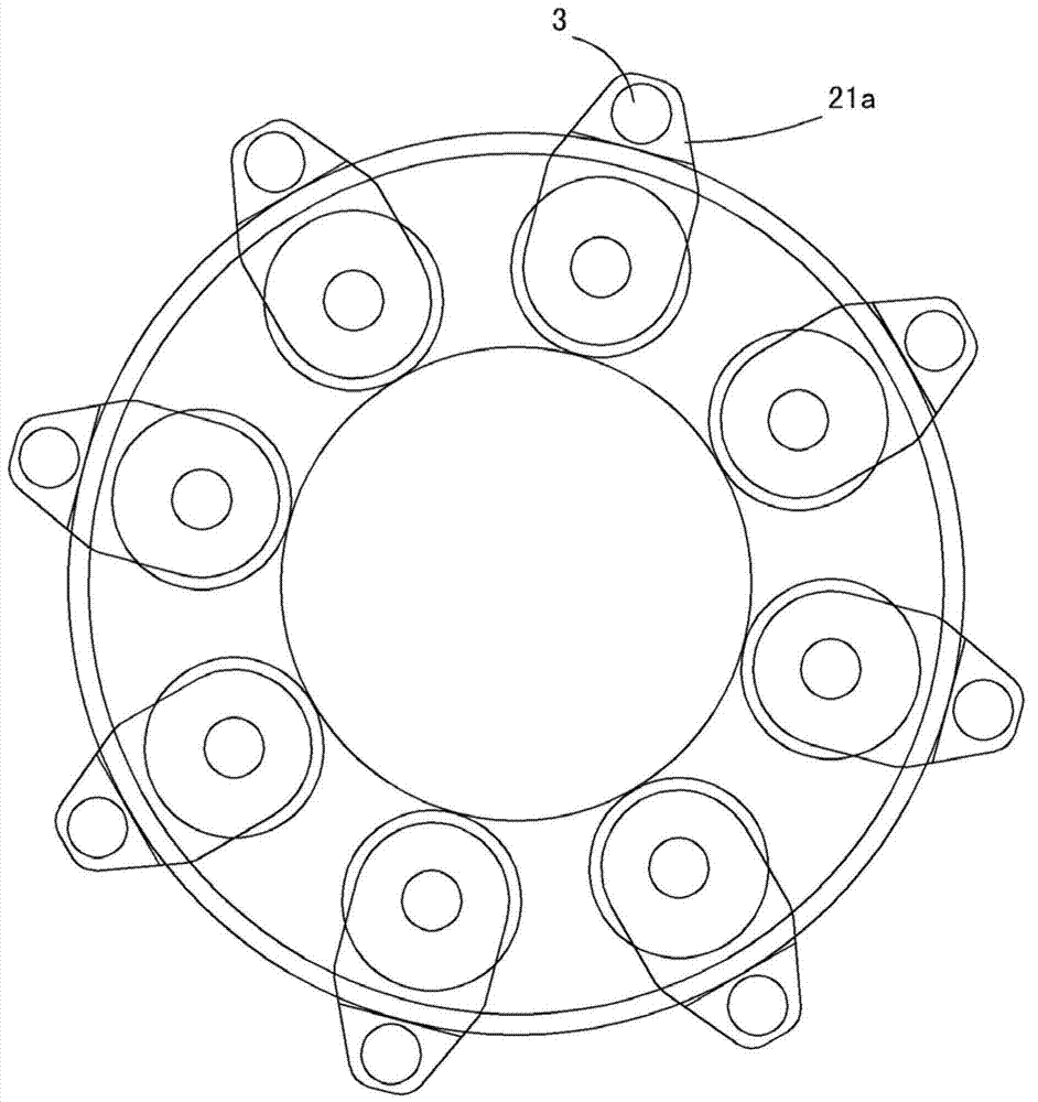 Pull-down type press-in device for axle housing bolt