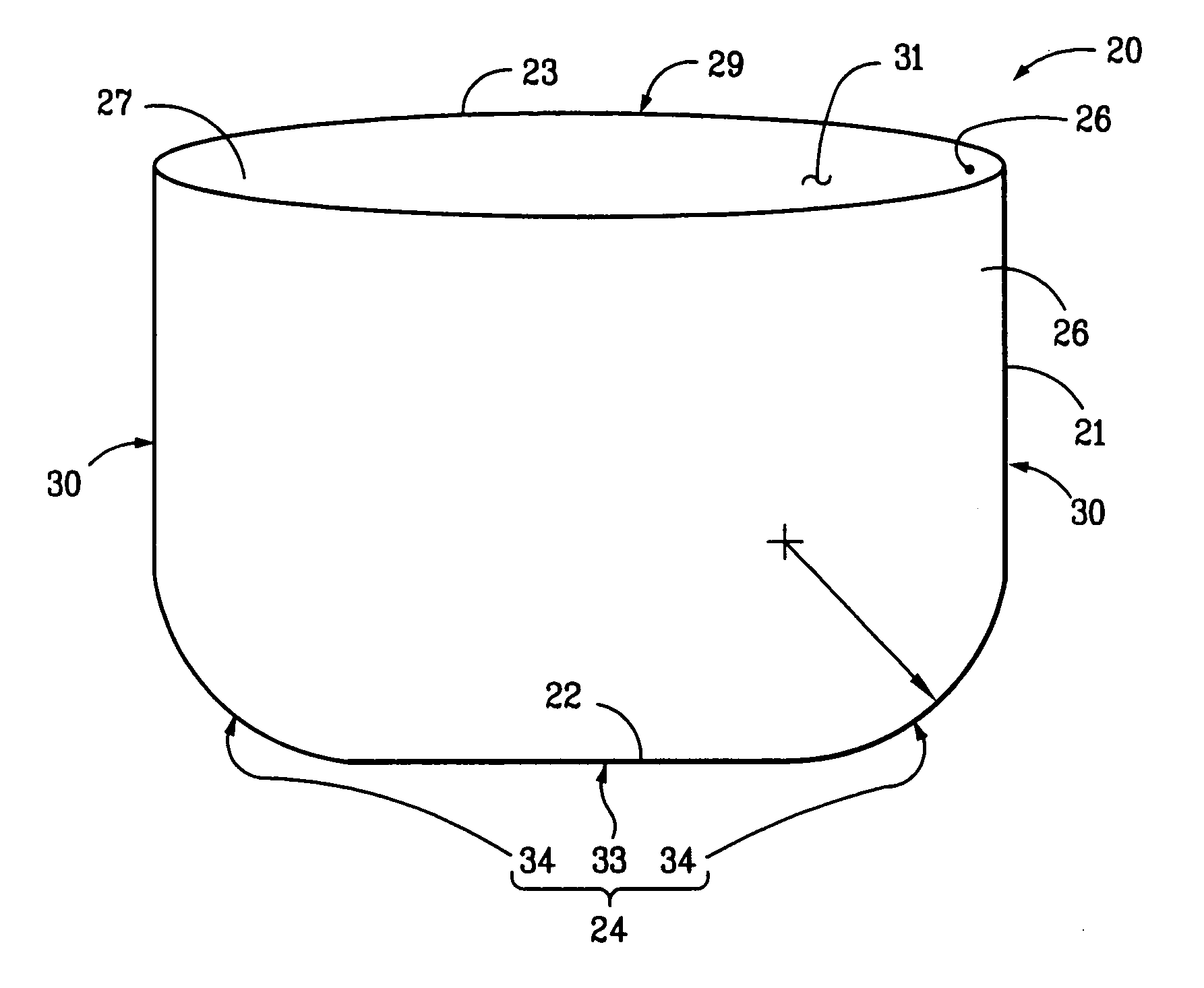 Contour fit pan liner for a food service pan