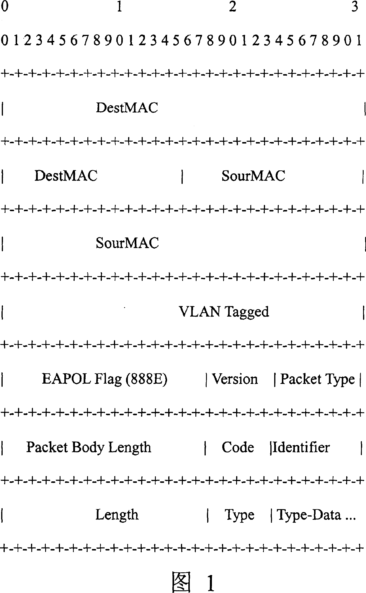 Method for performing forced door authentication on user in 802.1X access mode