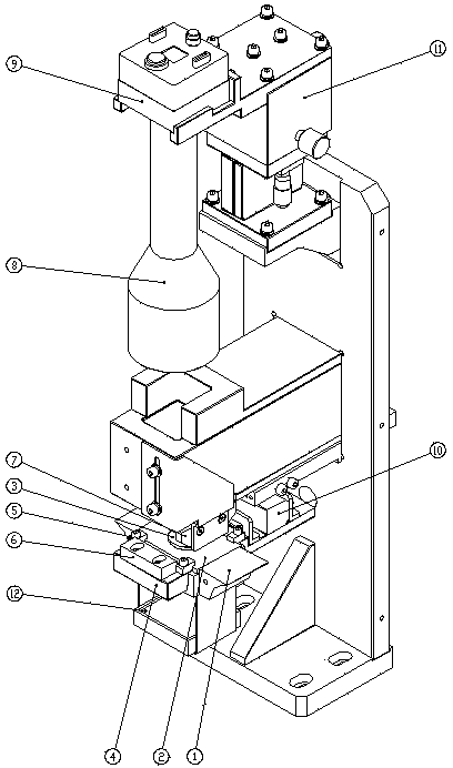 Parallel projection method and parallel projection device for detecting diameter and thickness of blank cake