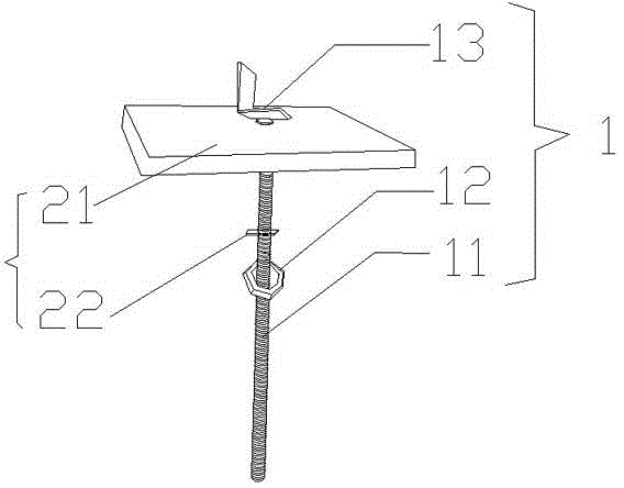 Fixing tool for plate-permeable embedded casing pipe