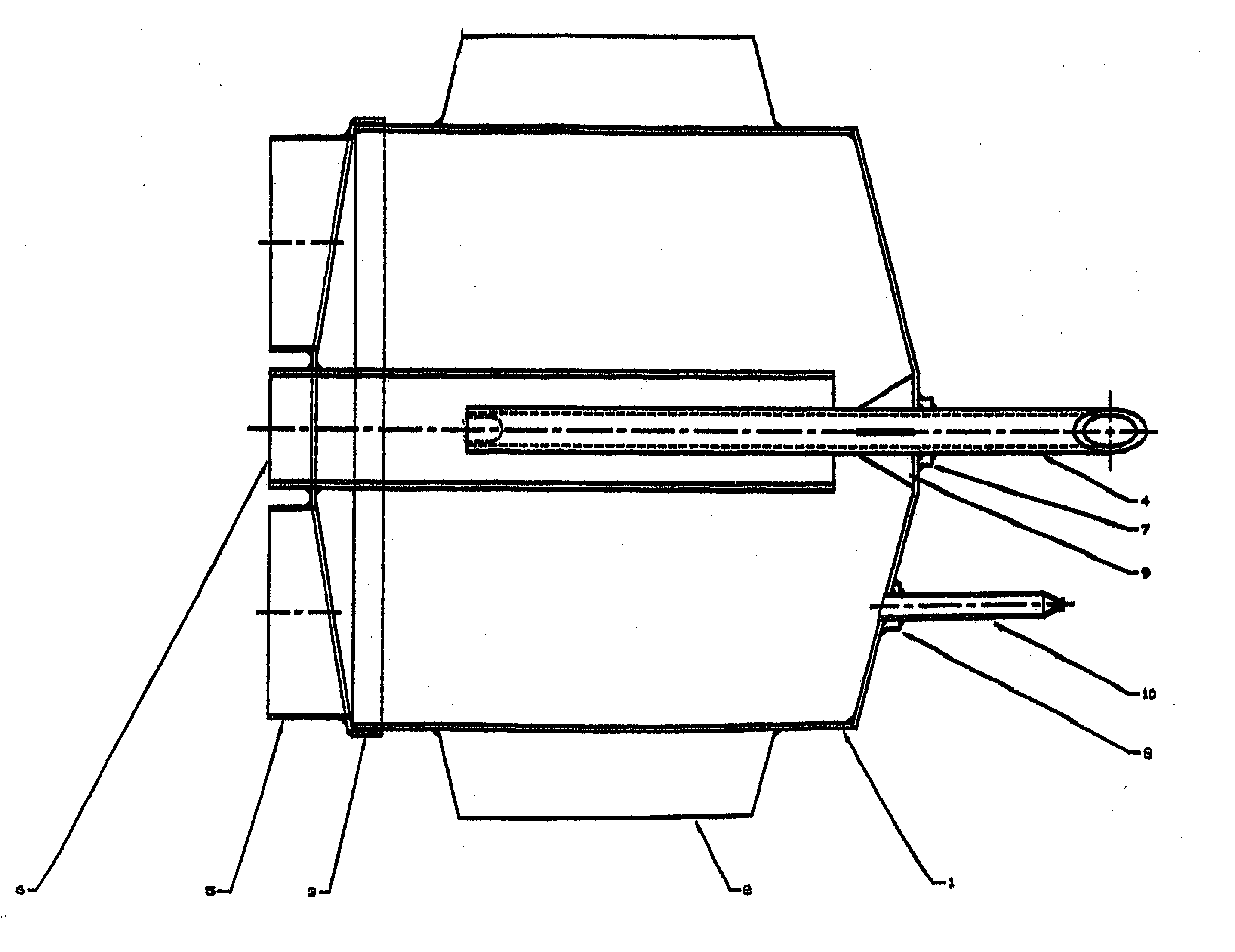 Tank for melting solder glass