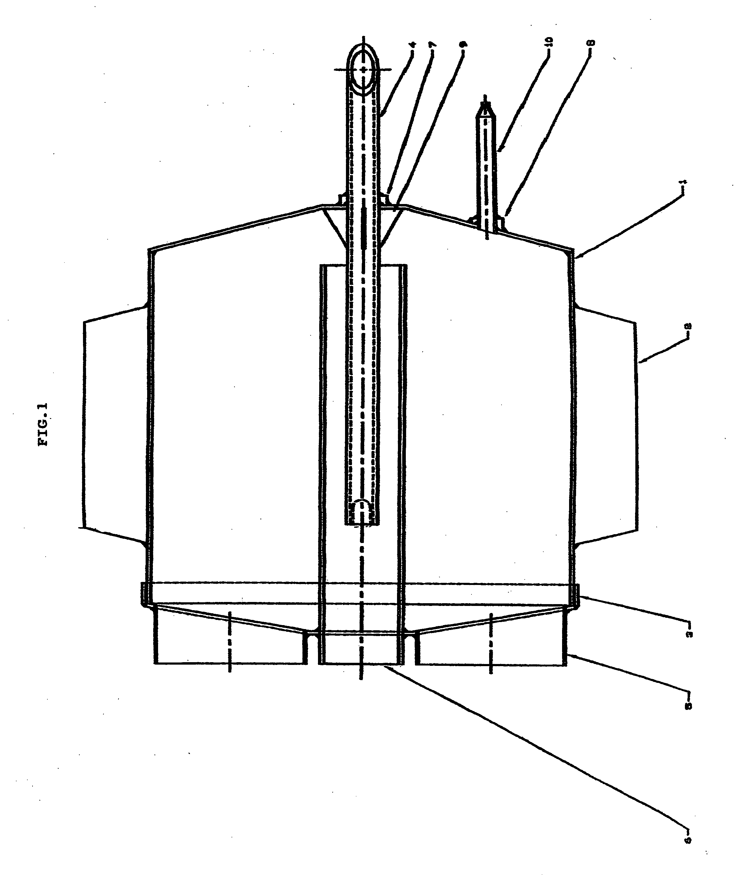 Tank for melting solder glass