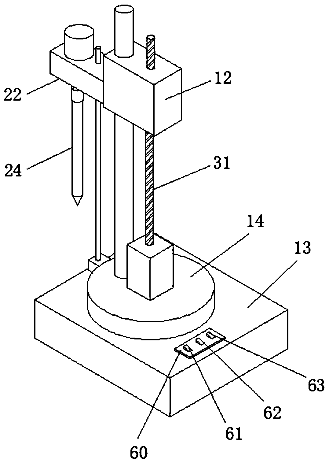 Orientation adjusting device for mine drilling and adjusting method thereof