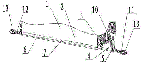 Pipeline structure of air conditioner evaporator