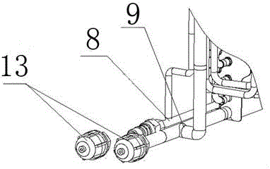 Pipeline structure of air conditioner evaporator