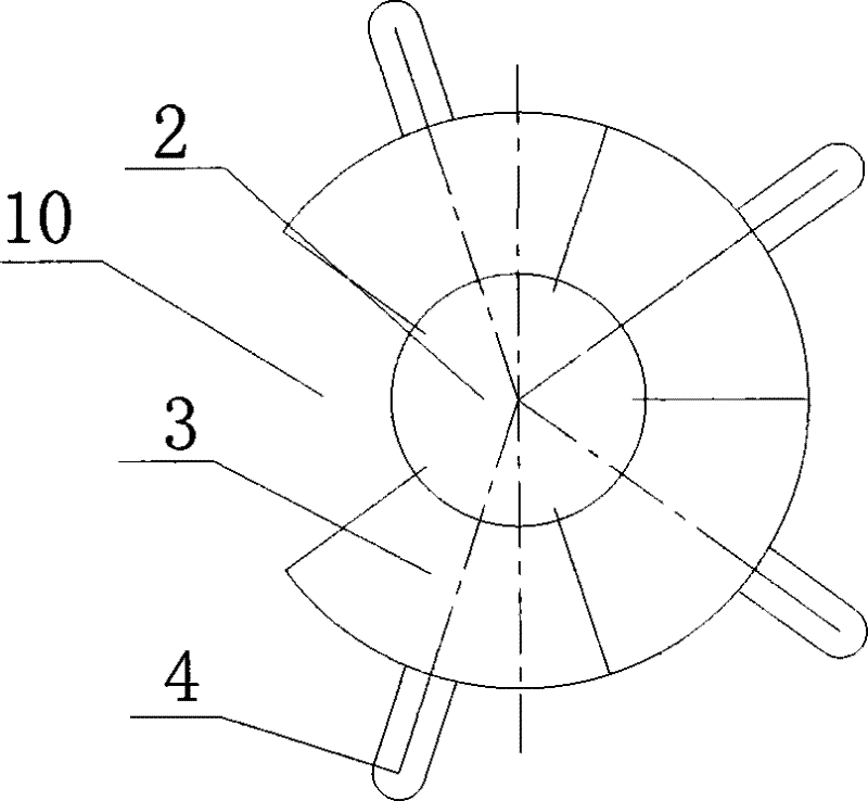 Distribution device applied to thick plaster slurry