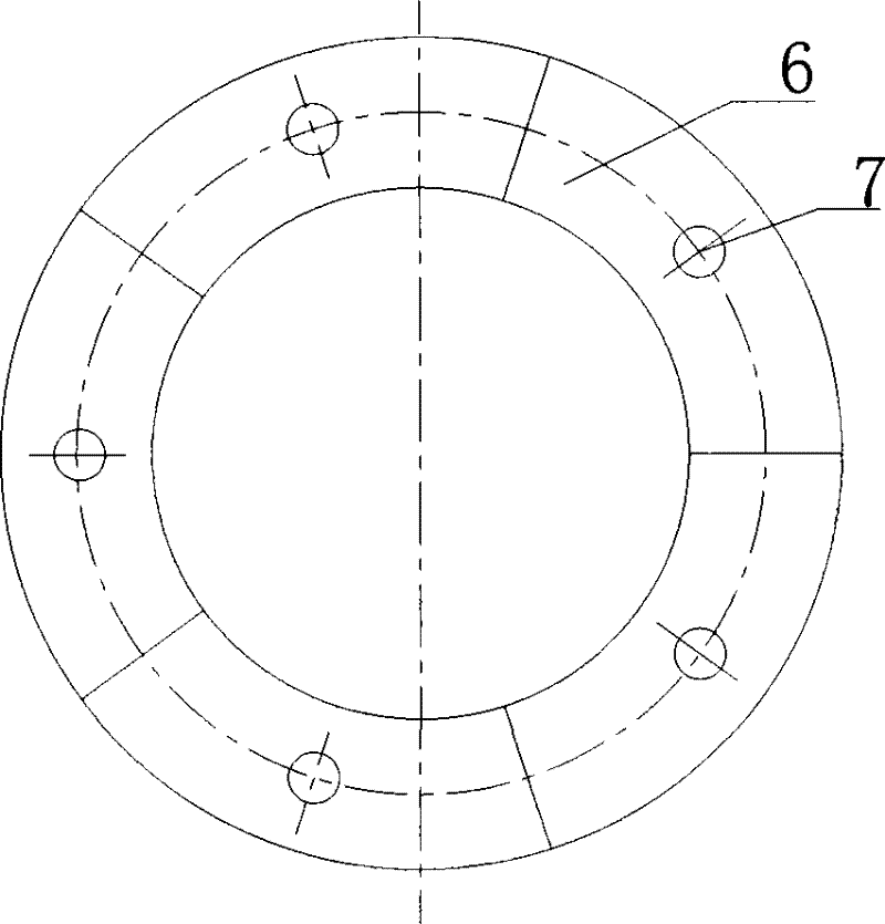 Distribution device applied to thick plaster slurry