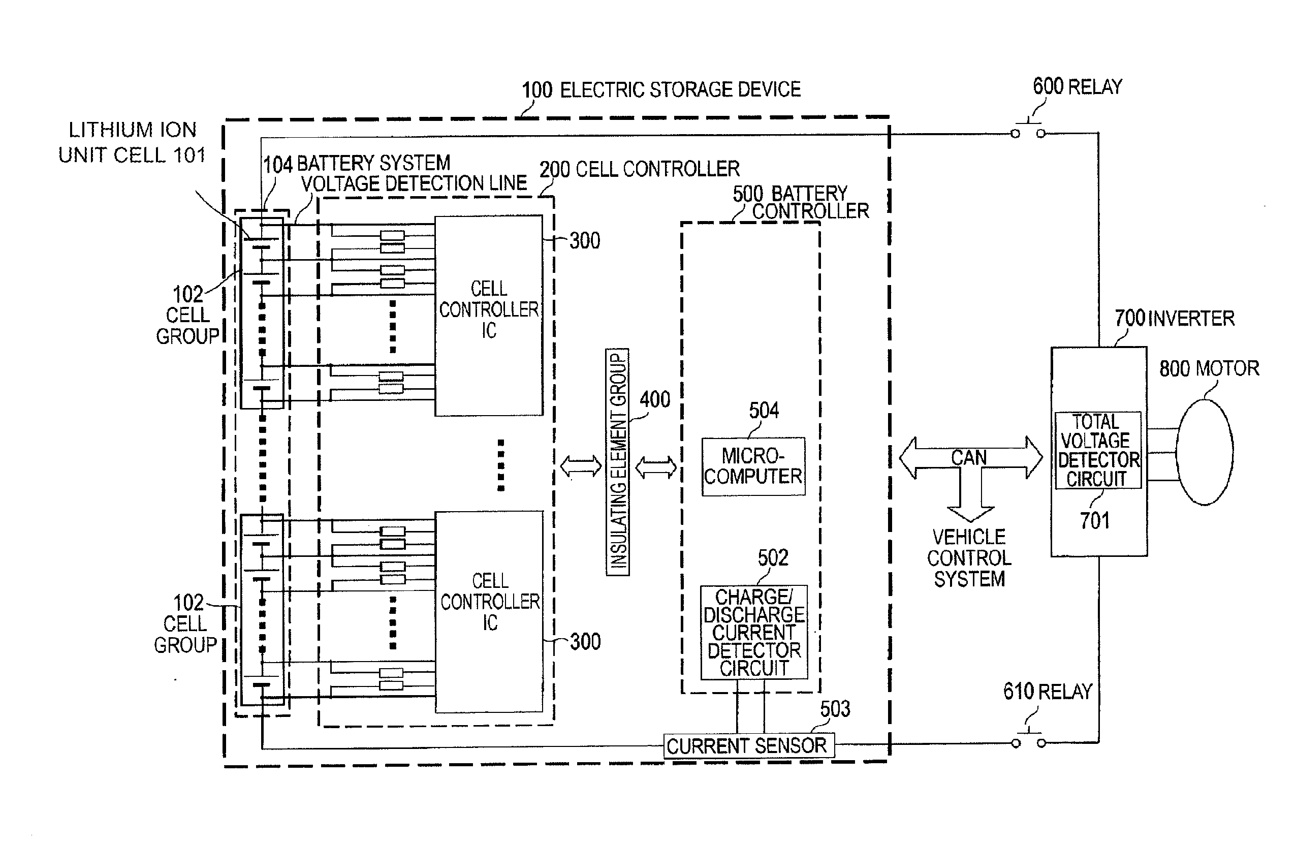 Battery system monitoring apparatus