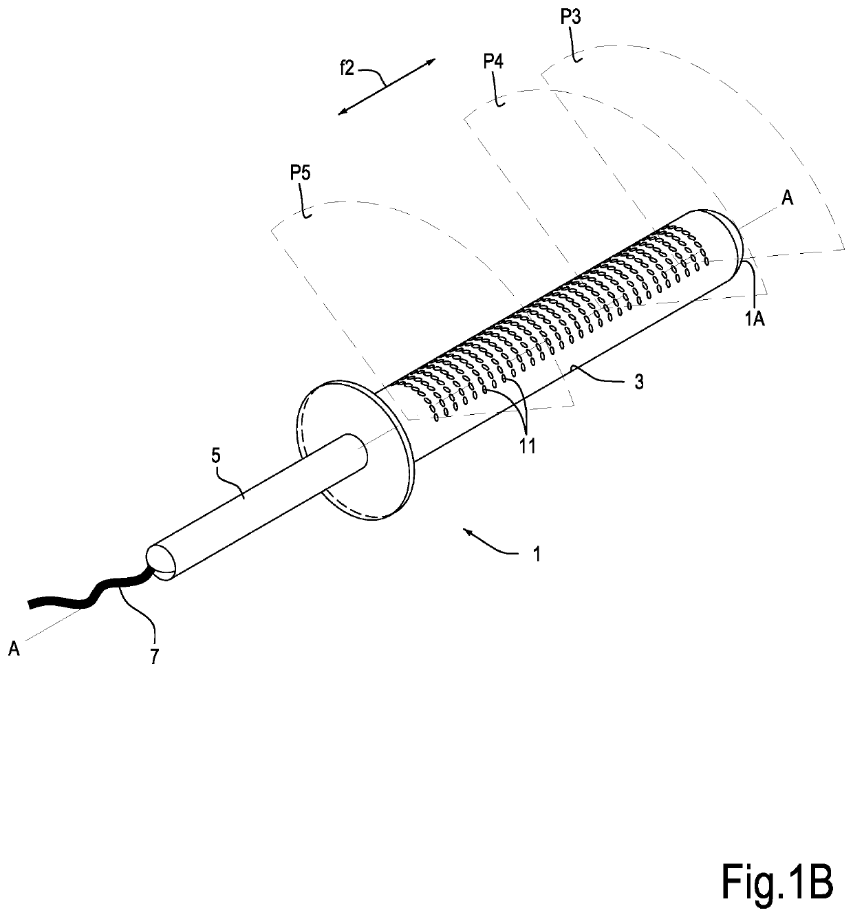 Endocavity probe and method for processing diagnostic images